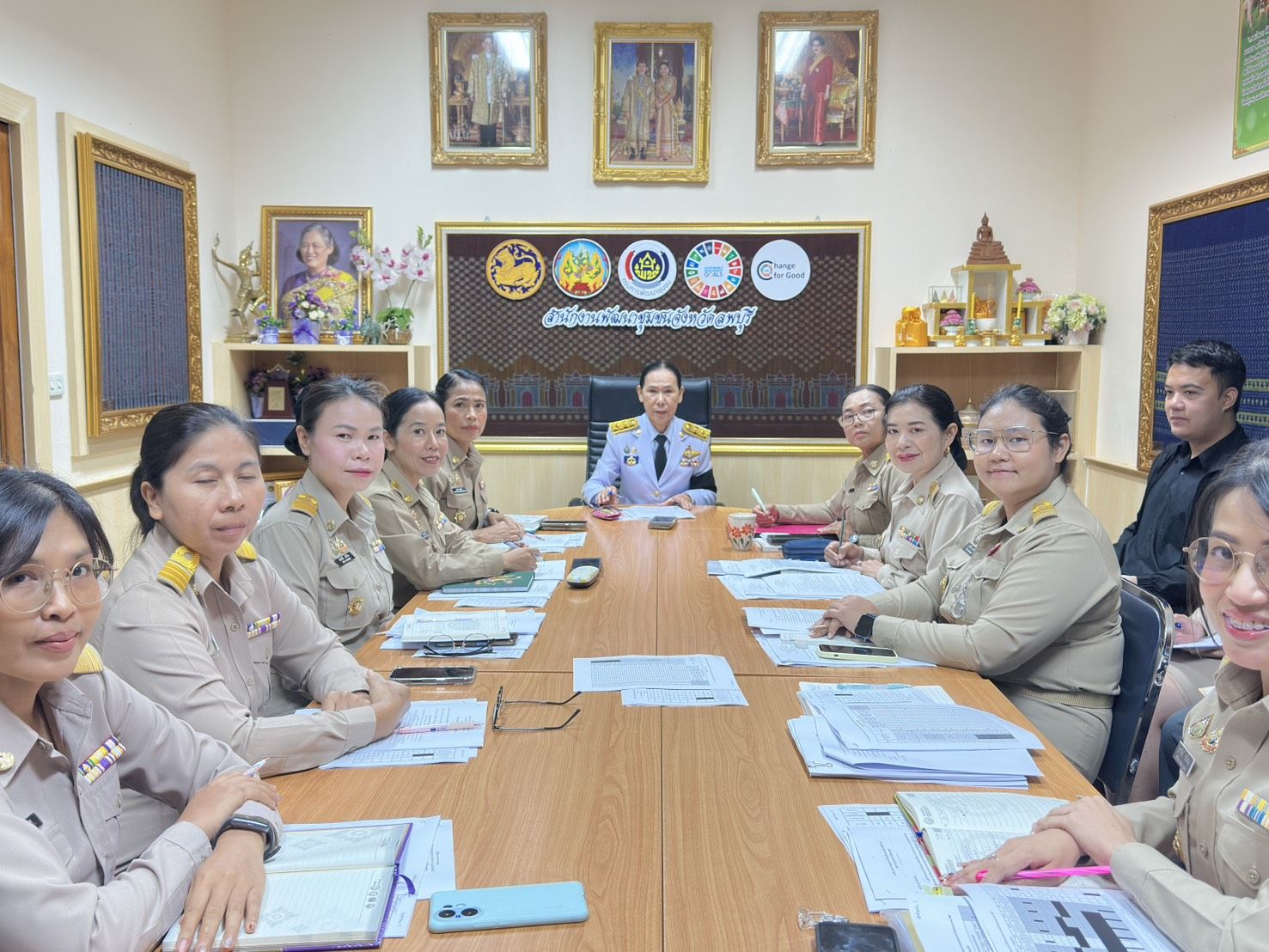 พช.ลพบุรี ประชุมสำนักงานพัฒนาชุมชนจังหวัดลพบุรี ประจำเดือนมีนาคม 2569