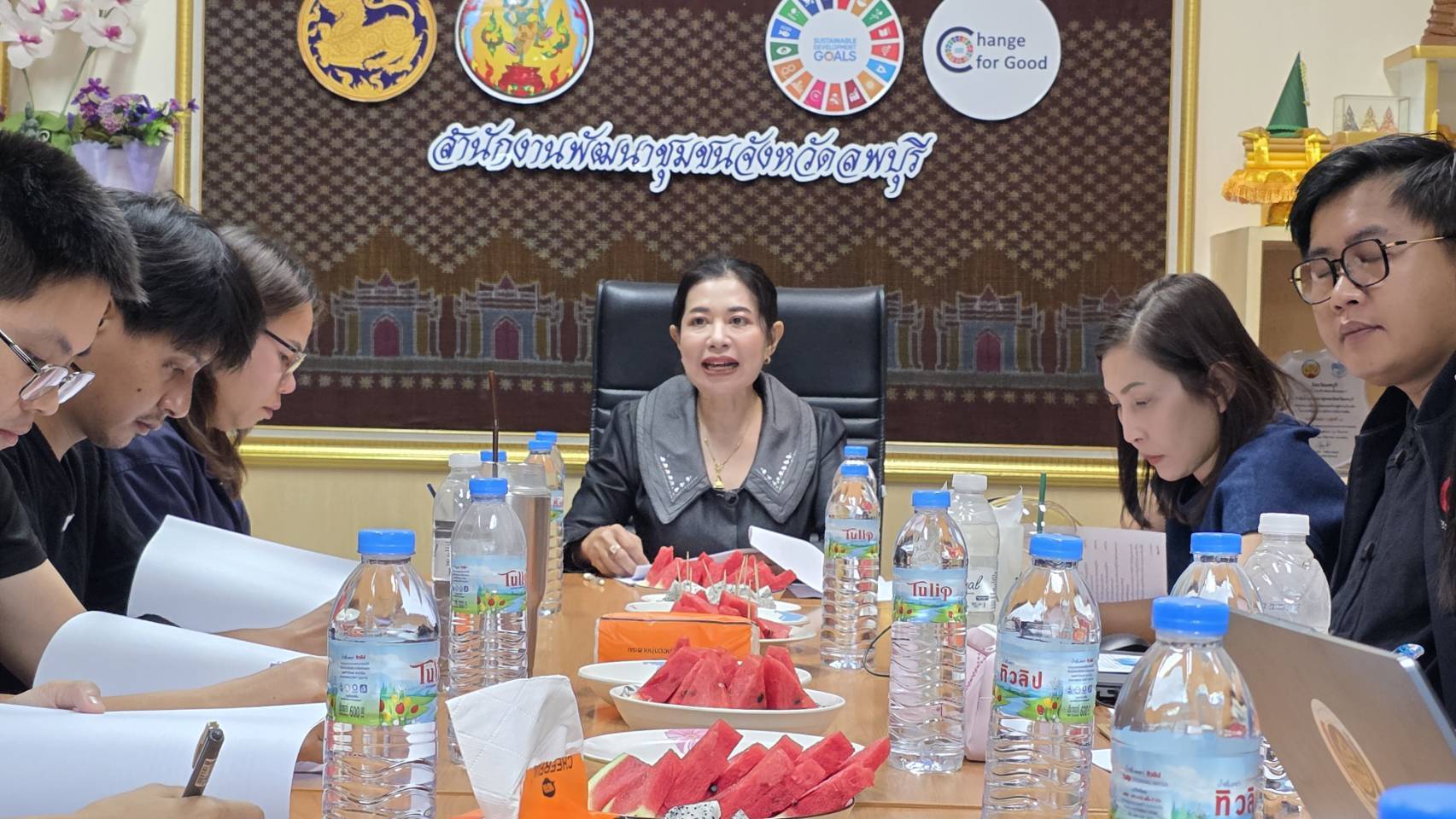 พช.ลพบุรี ประชุมโครงการพัฒนาเเดชบอร์ดศูนย์ข้อมูลกลางเพื่อการพัฒนาชุมชนจังหวัดลพบุรี (CD LAWO Dashboard)